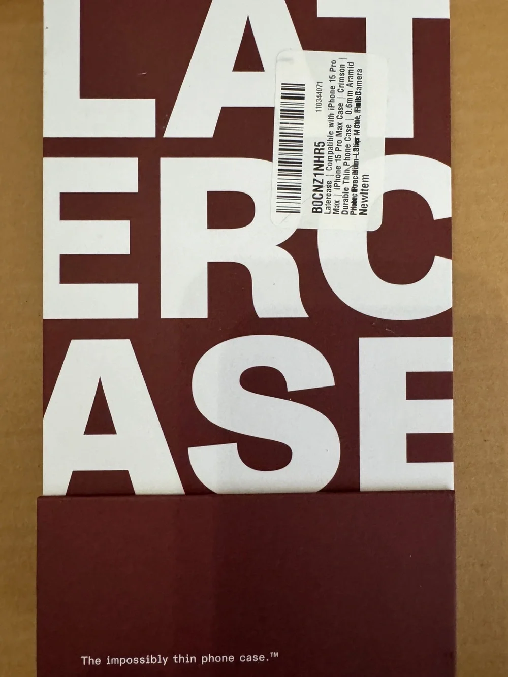 IPhone 15 Pro max Cell Phone Case - Burgundy by Latercase